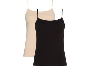 8720645446705 - TOMMY HILFIGER Premium Essentials Schlafanzug-Oberteil- 2er-Pack Spaghettiträger für Damen schwarz XS