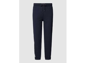 8720645549741 - TOMMY HILFIGER TH Established Loungewear-Hose Tunnelzug Logo-Detail für Herren blau M