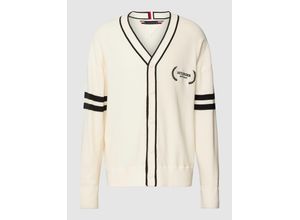 8720645715078 - Strickjacke mit Label-Stitching