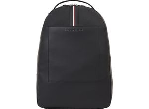 8720645817741 - TOMMY HILFIGER Rucksack Laptopfach Zwei-Wege-Reißverschluss für Herren schwarz