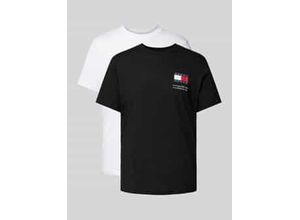 8720645864547 - Slim Fit T-Shirt mit Logo-Stitching im 2er-Pack