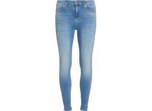 8720645957591 - TOMMY Jeans Nora Jeanshose Skinny Used-Waschung für Damen blau 28 32