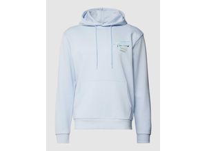 8720645971726 - Hoodie mit Label-Print und Känguru-Tasche