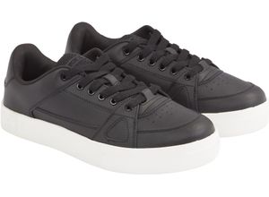 8720646021710 - TOMMY Jeans Sneaker Schnürung Leder für Herren schwarz 44