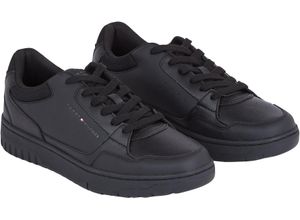 8720646025145 - TOMMY HILFIGER Sneaker Leder für Herren schwarz 44