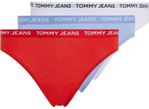 8720646312481 - TOMMY HILFIGER Slip 3er-Pack Logo-Bund für Damen weiß M