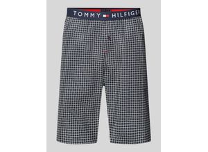 8720646351978 - TOMMY HILFIGER Th Original Schlafanzug-Shorts Logo-Bund Baumwolle für Herren blau XL