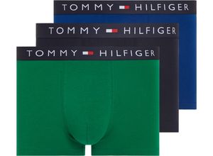 8720646355051 - TOMMY HILFIGER Original Pants kurz Logo-Bund 3er-Pack für Herren blau M