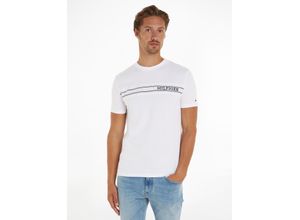 8720646370191 - TOMMY HILFIGER T-Shirt Logo-Print Baumwolle für Herren weiß L