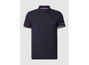 8720646491469 - Slim Fit Poloshirt mit Label-Stitchings Modell FLAG CUFF