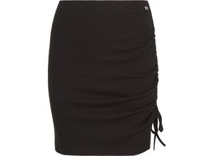 8720646698066 - TOMMY Jeans Bleistiftrock kurz Rippstruktur für Damen schwarz M