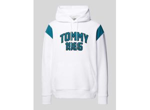 8720646750566 - TOMMY Jeans Hoodie Tunnelzug Kängurutasche für Herren weiß XL