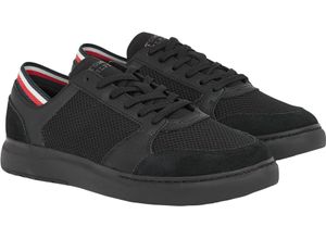 8720646907366 - TOMMY HILFIGER Sneaker Leder-Details Mesh für Herren schwarz 41