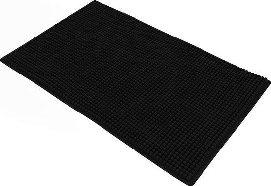 8720648194153 - Anti-Rutsch Badematte - Duschmatte - Badezimmermatte - Bodenmatte - Chenille Badematte - Schwarz - 50x80 cm