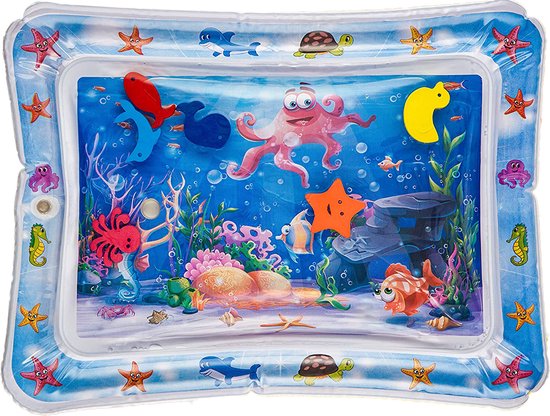 8720648194641 - Wasser Spielmatte Baby - Wassermatte - Spielmatte - Aufblasbar - Wasserspielzeug Baby - Mutterschaftsgeschenk - Octopus