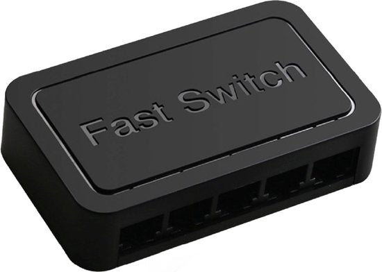 8720648282577 - Netzwerk-Switch - bis zu 1000Mbps - 5 Ports - Internet-Switch - RJ45-Splitter - schwarz
