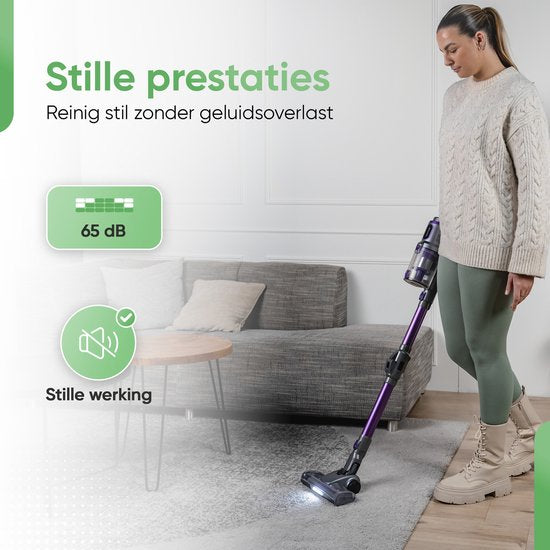 8720648423758 - 4-in-1 Stick Staubsauger Cordless - Flex Stand - Stick Staubsauger Cordless - Bagless Staubsauger - Mit 4 verschiedenen Aufsätzen - HEPA Filter - Handstaubsauger - Dustbuster