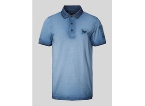 8720672337649 - Poloshirt mit Label-Stitching