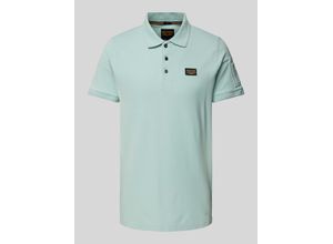 8720672338912 - Poloshirt mit Label-Stitching