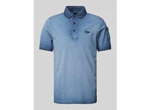 8720672543422 - Slim Fit Poloshirt mit Label-Stitching