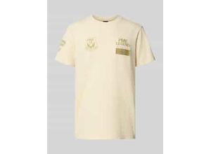 8720672631693 - T-Shirt mit Logo- und Motiv-Stitchings Modell ON 8720672631693 - T-Shirt mit Logo- und Motiv-Stitchings Modell ON