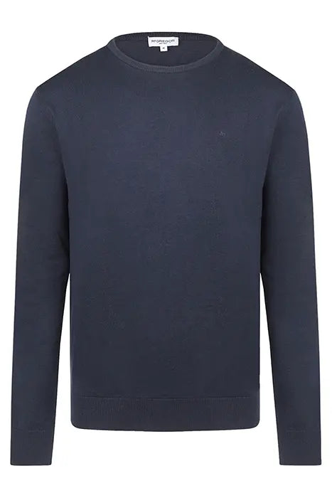 8720688627000 - Pullover mit C-Ausschnitt - Navy - Baumwolle Nylon Merino - Größe S