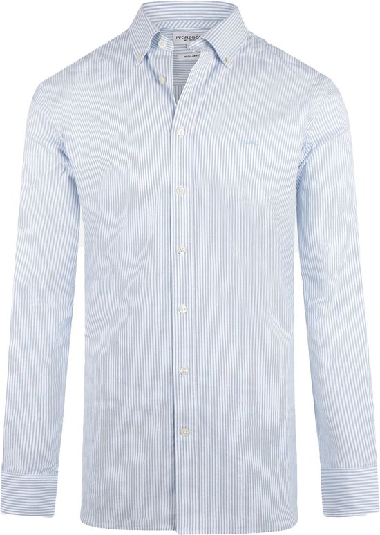 8720688669550 - Hemd Oxford Streifen Hellblau - Größe XL - Männer - Hemden Casual