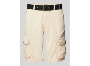 8720694269355 - Regular Fit Cargoshorts mit Stoffgürtel Modell DURRAS