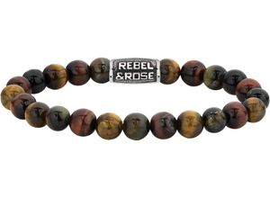 8720701582156 - REBEL & ROSE® Armband Edelstahl braun L