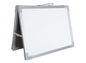 8720704603049 - Vivol - Tragbares Whiteboard - 30 x 40 cm - Silber-Grau - Beidseitig beschreibbar - Tragbare Magnettafel mit Tragegriff & Alu-Rahmen