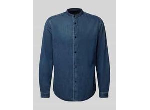 8720706047407 - Regular Fit Jeanshemd mit Stehkragen 8720706047407 - Regular Fit Jeanshemd mit Stehkragen