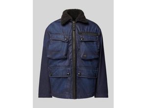 8720706189572 - Sherpa Jacket in Denim-Optik Modell Utility