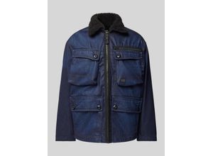 8720706189589 - Sherpa Jacket in Denim-Optik Modell Utility