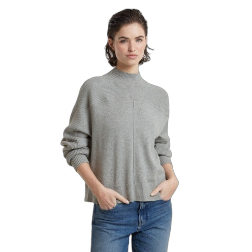 8720706231752 - Pullover Damen Boxy Mock Jumper