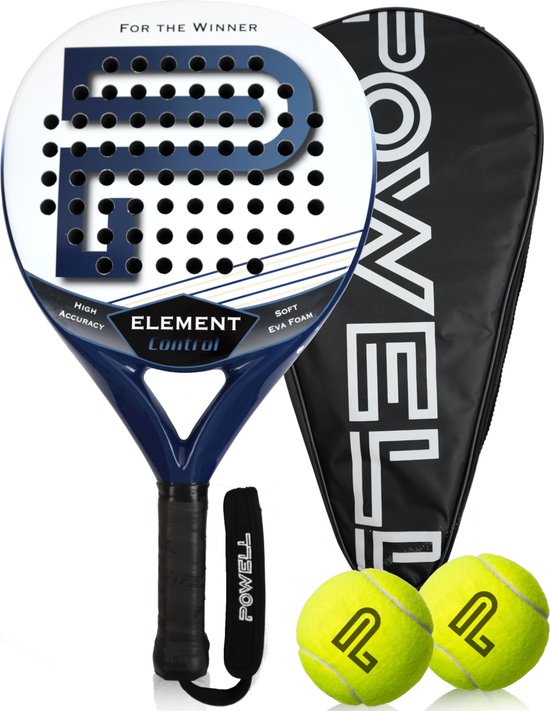 8720726037419 - POWELL Padelschläger - mit Hülse - Rund - Carbon & Fiberglas & Kontrolle