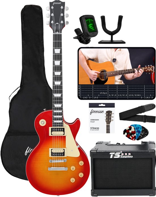 8720726037921 - E-Gitarre mit Verstärker Rot Orange