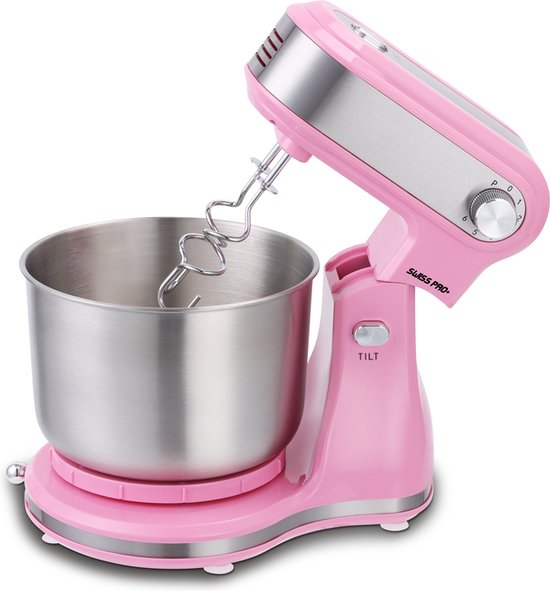 8720726127363 - | Küchenmaschine 35L Leistungsstarker Küchenroboter | 35L 300W - Pink Pink 35 Liter SP-SM35P KITCHENMACHINE Pink 35L