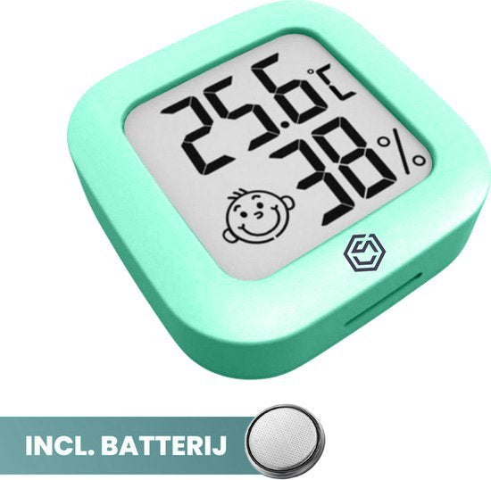 8720726415354 - Hygrometer - Wetterstation - Luftfeuchtigkeitsmesser - Thermometer für Innenräume - inkl Batterie und Klebestreifen