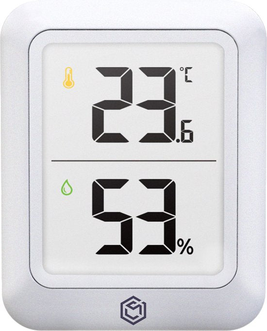 8720726415385 - Hygrometer Min Max - Luftfeuchtigkeitsmesser - Digitale Wetterstation - Luftfeuchtigkeitsmesser - Thermometer für Innenräume