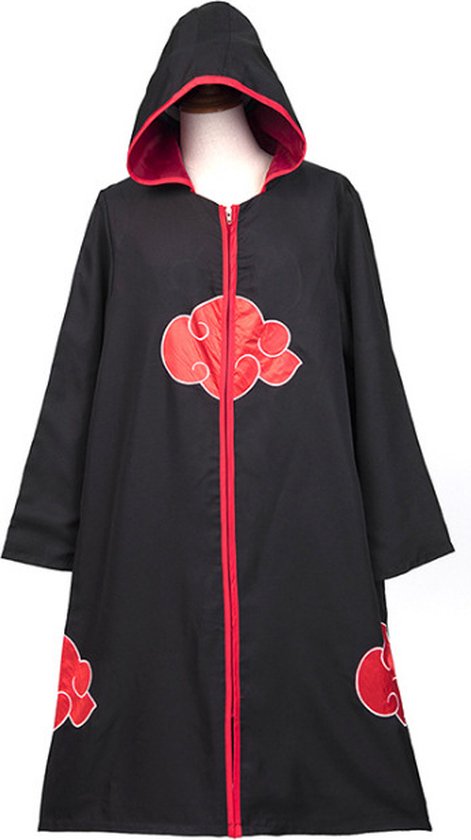 8720726421157 - LBB - Akatsuki Umhang - Mit Kapuze - Cosplay - Einheitsgröße - Obito - Naruto Kleidung - Itachi - Naruto Uzumaki - Cosplay - Anime - Kakashi - Boruto - Naruto Hoodie - Manga