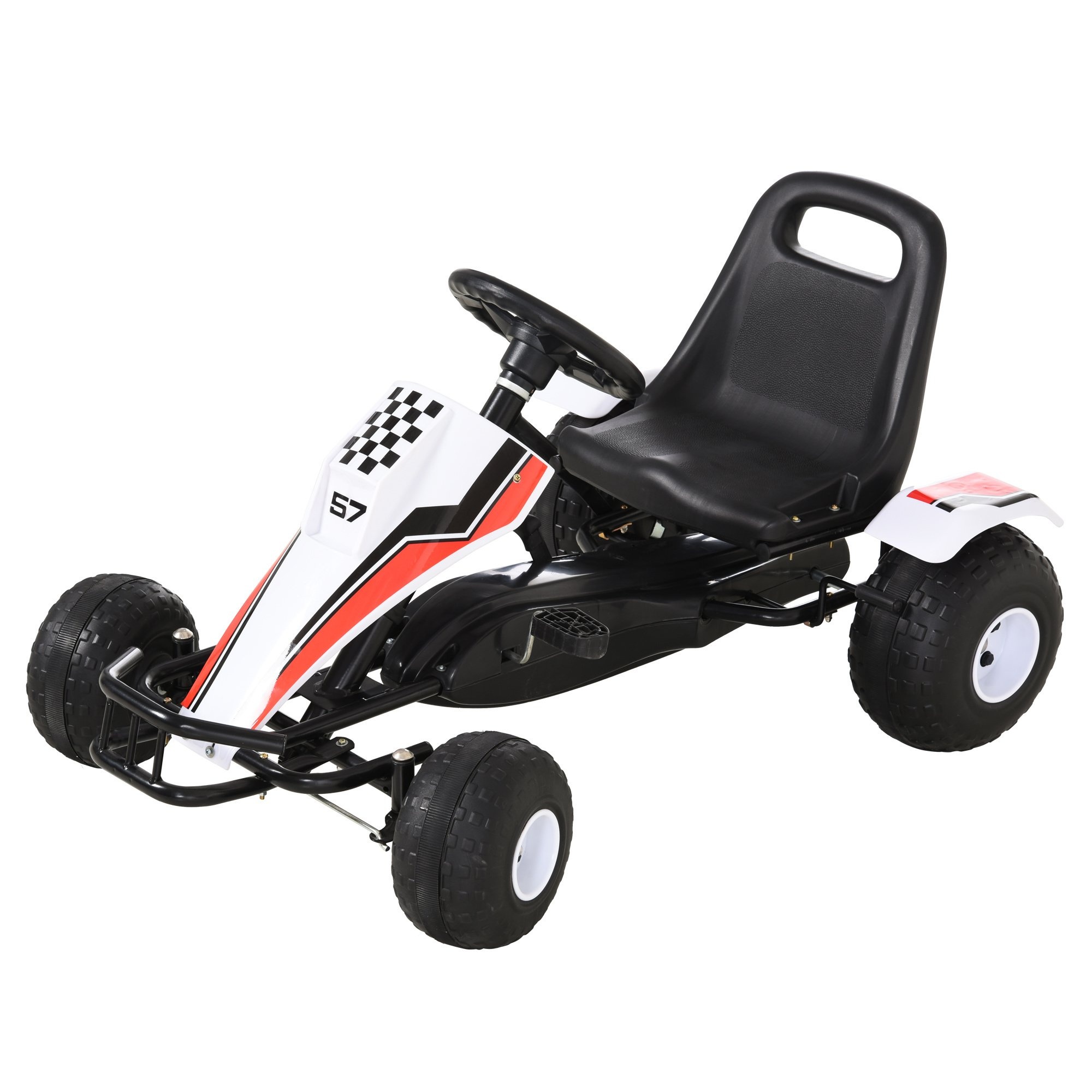 8720783108381 - Karting Auto für Kinder weiß