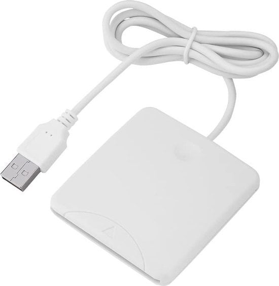 8720828011096 - eID Card Reader Ausweiskartenleser - Kartenleser für Ausweiskarten Kreditkarten und andere Chipkarten - EarKings Card Reader Ausweiskarte geeignet für MAC und Windows Weiß