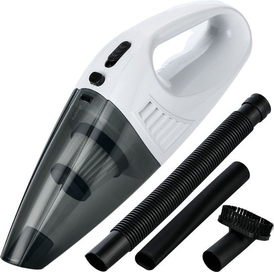 8720828011447 - Earkings Kruimeldief Stofzuiger - Kruimeldief Snoerloos met 3 Opzetstukken - Handstofzuiger voor Vast en Vloeibaar - Auto Stofzuiger incl 2 HEPA Filters Wit