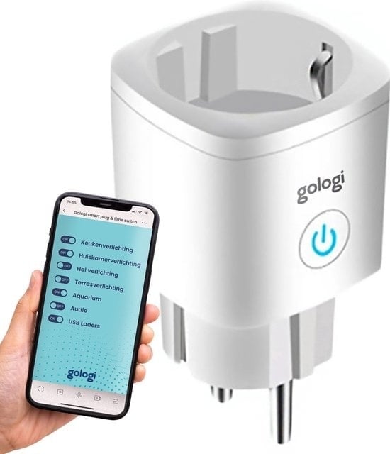 8720828084632 - Smart Plug - Smart Plug - Zeitschaltuhr & Energiezähler - WIFI - Google Home & Amazon Alexa - Weiß