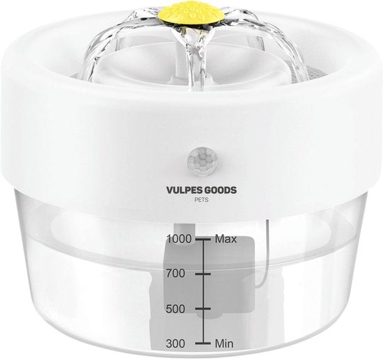 8720828099131 - Vulpes Goods® Pets - Trinkbrunnen für Katze & Hund - Kabelloser Katzenbrunnen - Wassernapf und Wasserbrunnen Katze - Wiederaufladbar tragbar & kabellos - Trinknapf Hund - Anti-Spill - PRO Version