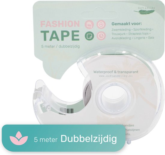 8720828118870 - Fashion Tape - 5 Meter - Doppelseitig - Klebeband - Kleidungsband - Brustband - Brustwarzenabdeckung