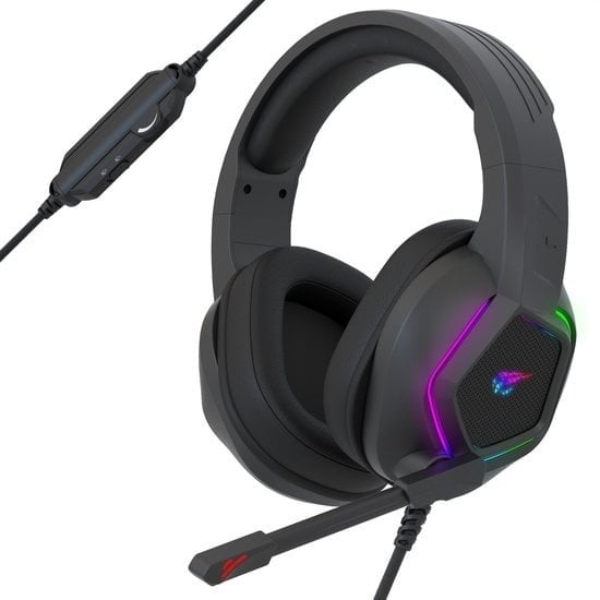 8720828295687 - Gaming Headset mit Mikrofon & RGB-Beleuchtung - 71 Surround Sound - PC   PS4   PS5   XBOX   Switch