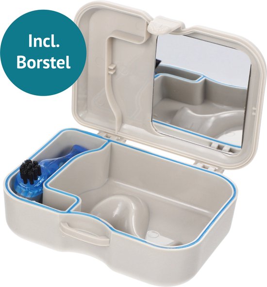 8720828349045 - Prothesenträger - Bracket-Tray - Bürste - Für - Zahnspange - Zahnersatz - Prothetik - Bracket-Tray - Bracket-Box - Tablett