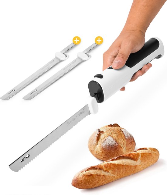 8720828349991 - Elektrisches Brotmesser - 2024 - Schnurlos - Fleisch - Gemüse - Brotschneidemaschine - Messer - Küche - Werkzeug - Elektrisch