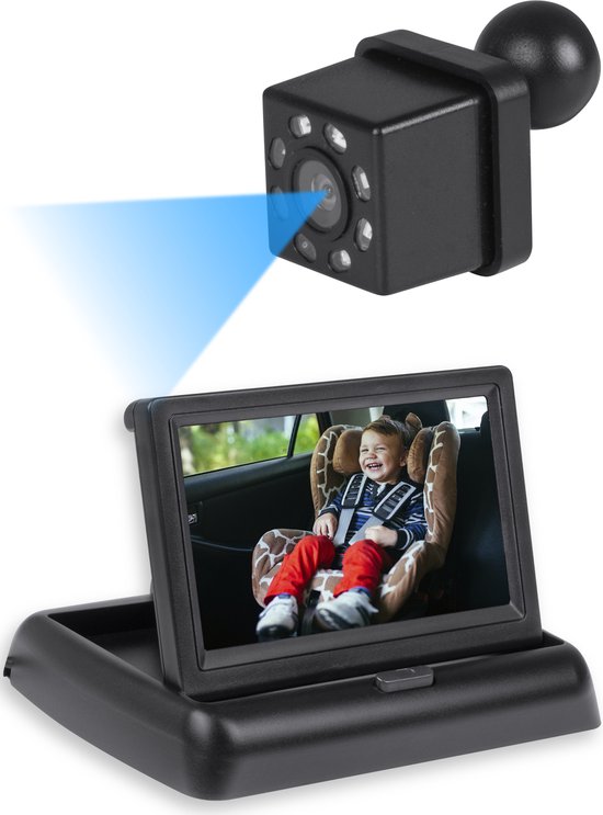 8720828362563 - Babykamera - rutschfest und verstellbar - 45 Zoll - inklusive Monitor